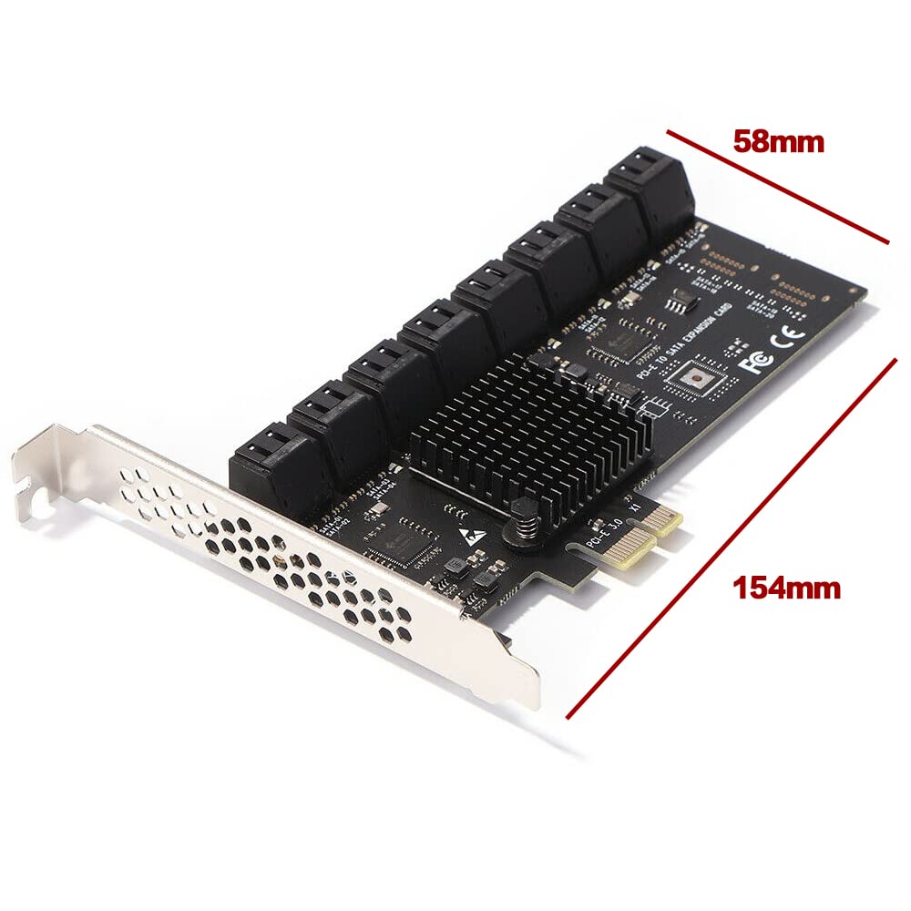 Amazon.co.jp: SaiDian PCIE - SATA 3 拡張カード Pcie SATAカード 16